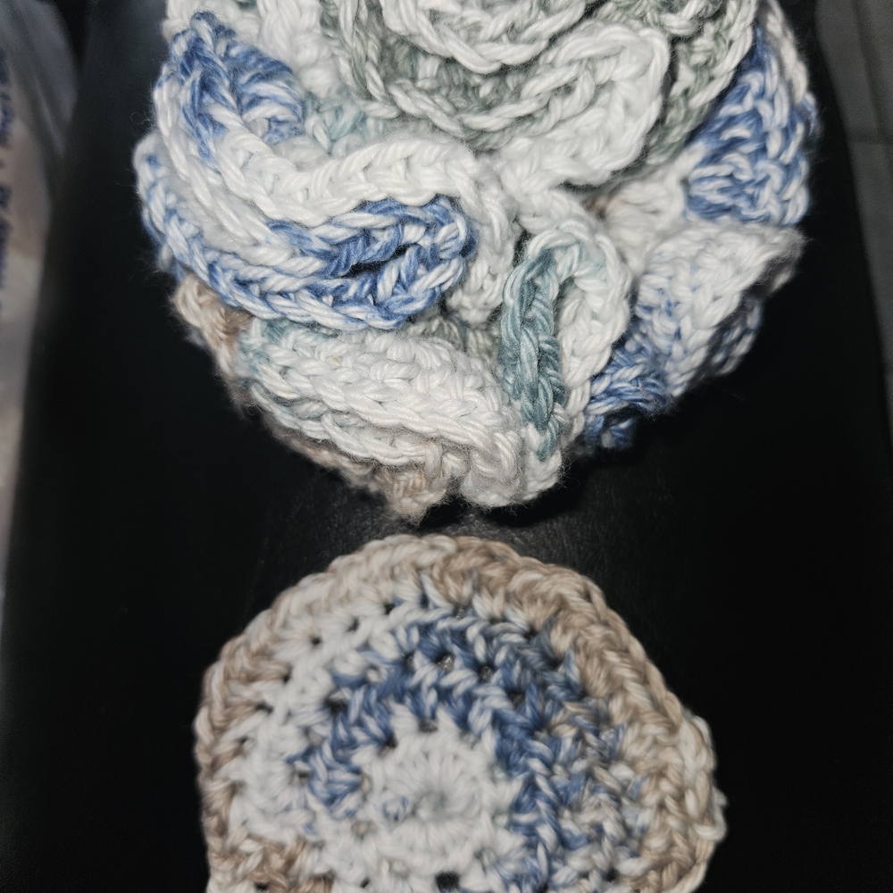 Handmade Crochet Scrubbies Set